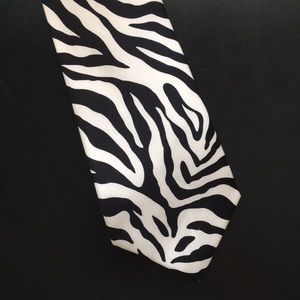 zebra print necktie